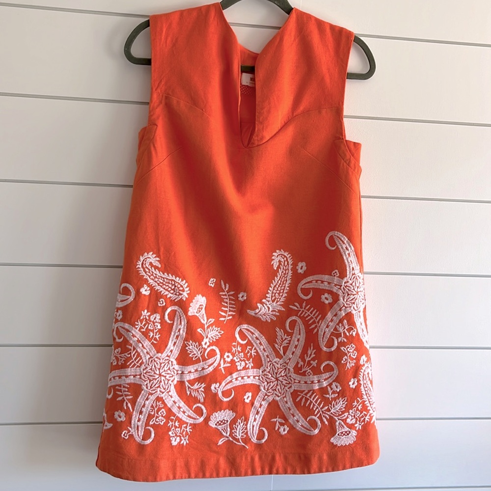 Anthropologie Maeve Shift Embroidered Dress